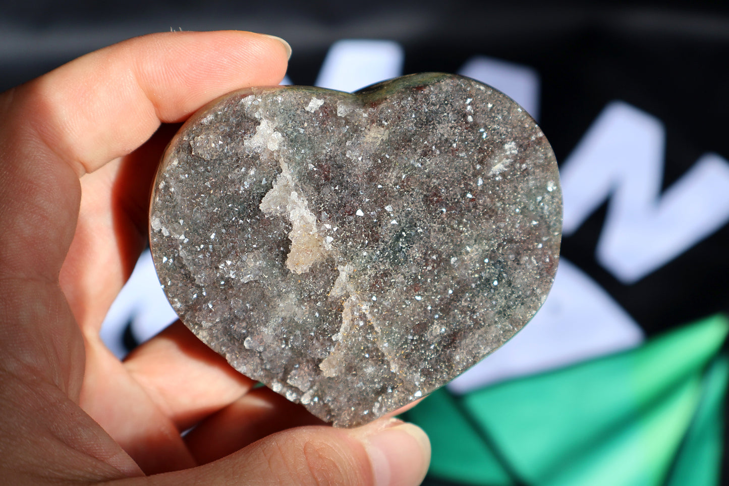 Corazón de Amatista Azucarada Galaxia P