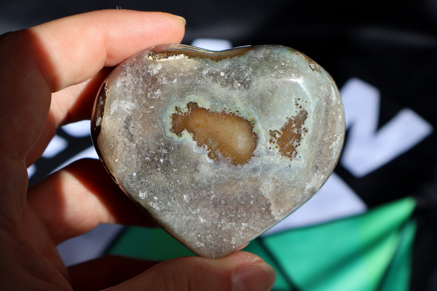 Corazón de racimo de amatista O