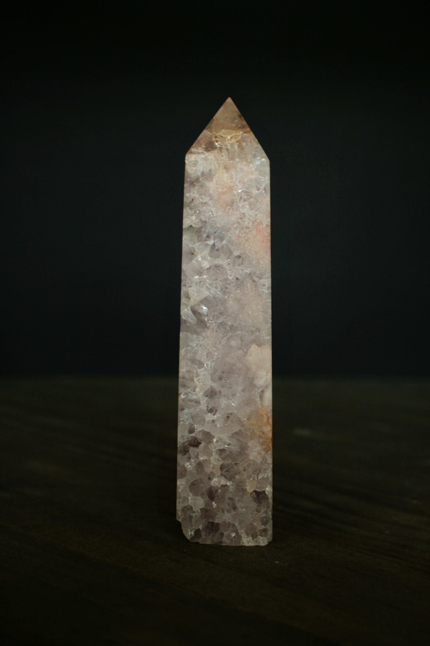 Torre de Amatista Rosa Cristal 201.00 g Piedra Natural