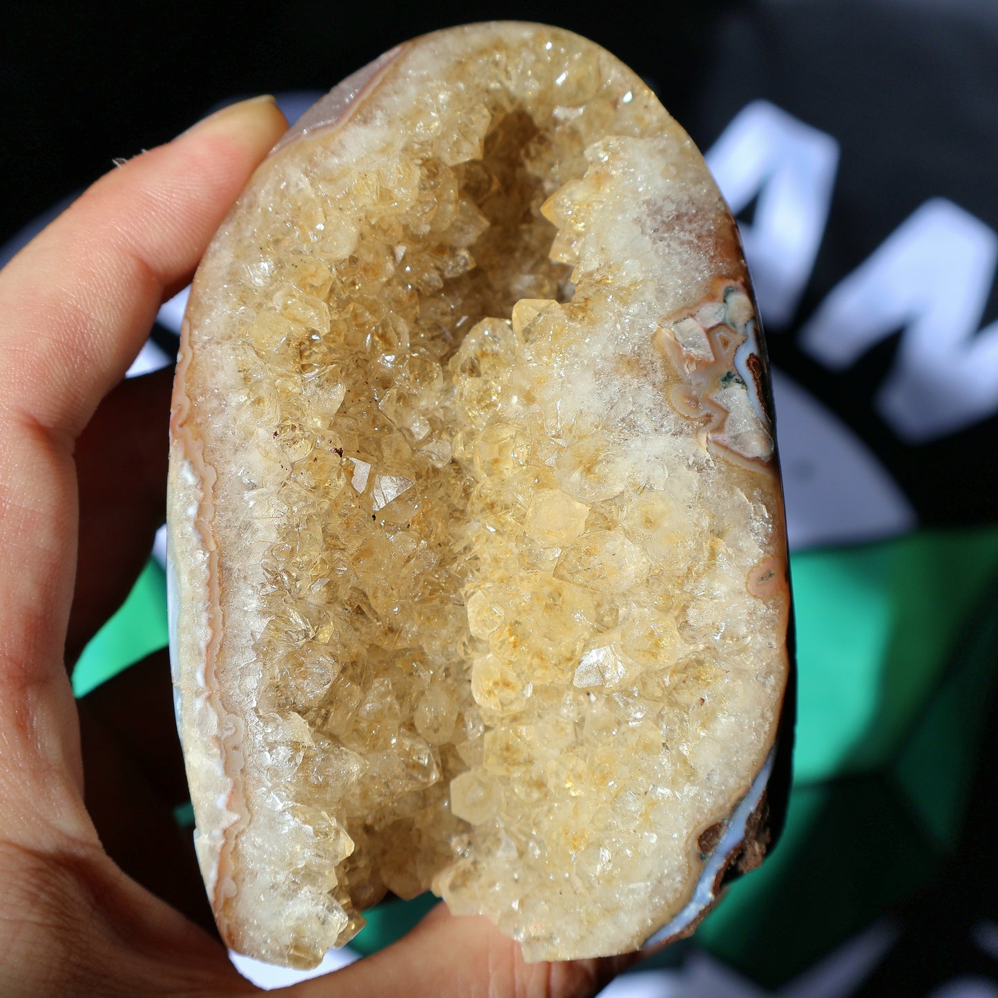Racimo de geoda de citrino B