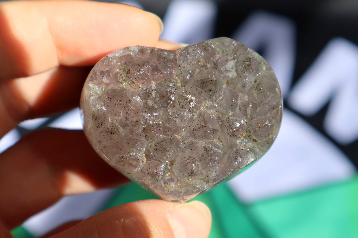 Corazón de geoda de amatista