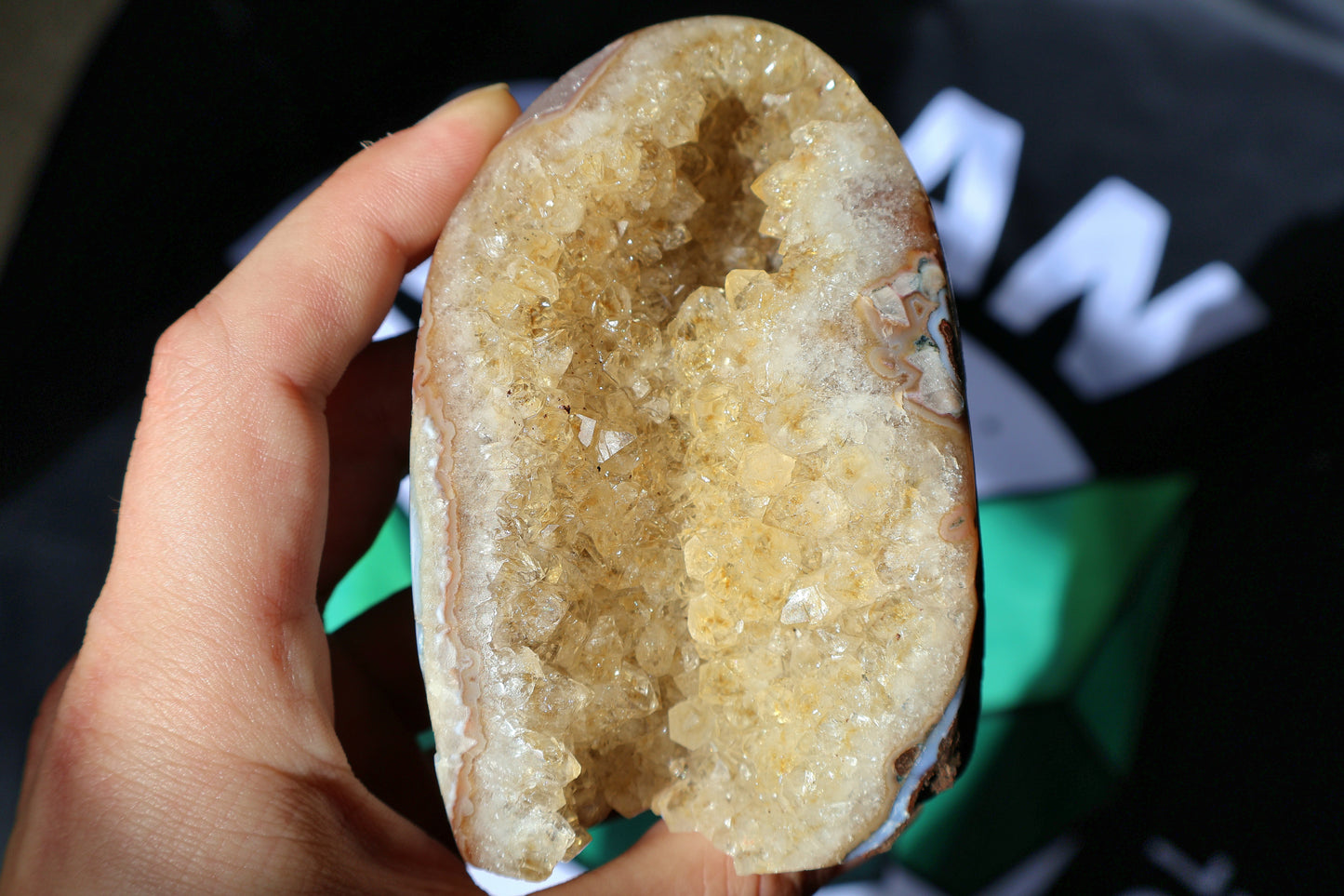 Racimo de geoda de citrino B