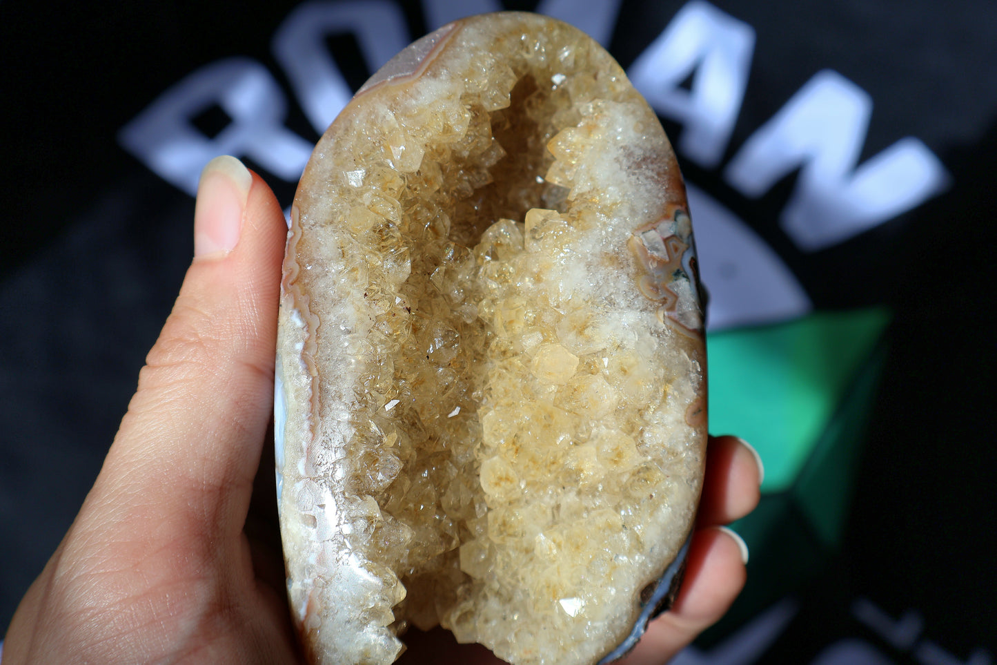 Racimo de geoda de citrino B