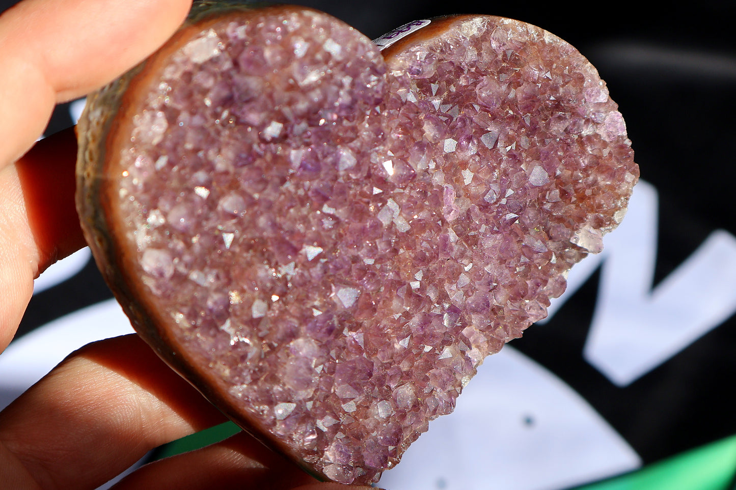 Colgante Corazón Amatista y Arándano