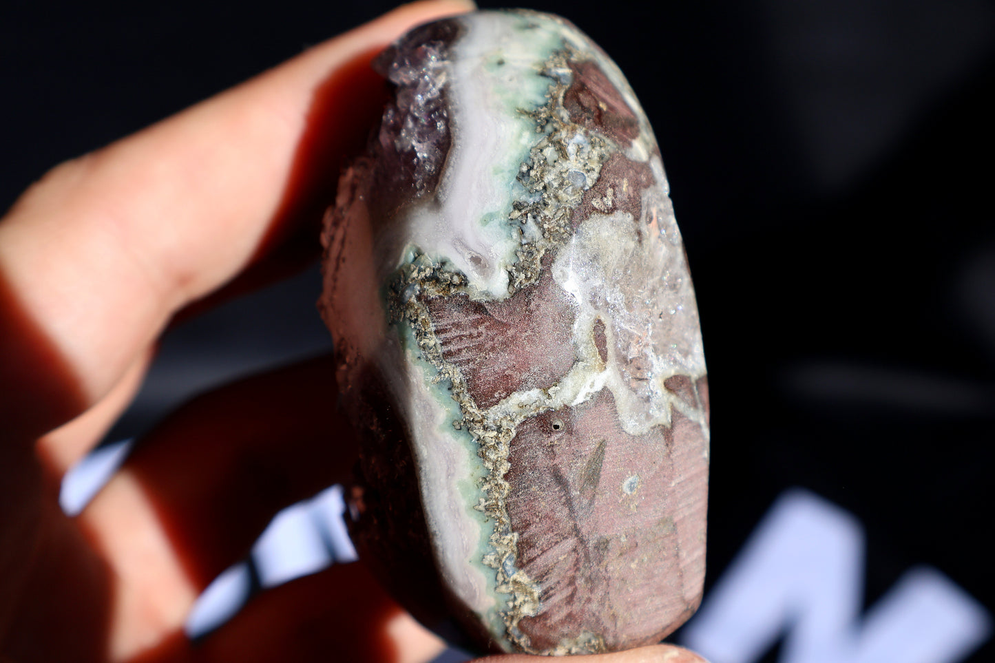 Corazón de racimo de estalactitas de amatista U